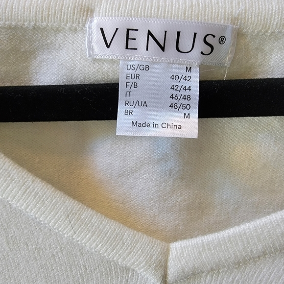 Women's Black and Cream Sweater - Picture 2 of 3